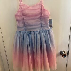 Pink and Blue Ombre Party Dress Cat & Jack Size 14
